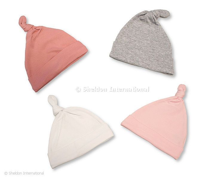 Baby Top Knot Hat- Newborn Baby Top Knot Hat- Newborn