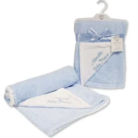 Baby Boys 2 Layer Waffle Wrap - Adorable Baby Prince