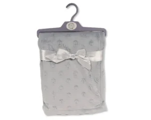 Baby Star Embossed Wrap - Grey