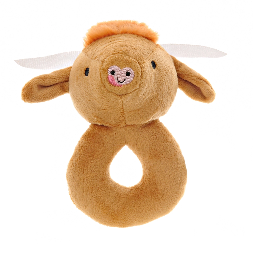 Highland Cow Plush Baby Rattle Highland Cow Plush Baby Rattle