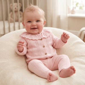 Baby Girls Knitted 2 Piece Outfit