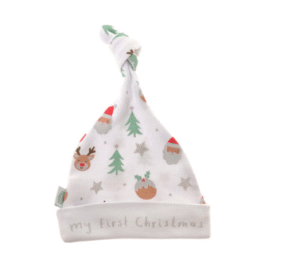 Ziggle My First Christmas White Cotton Hat