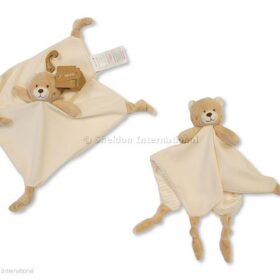 Baby Bear Comforter With Knots And Rattle