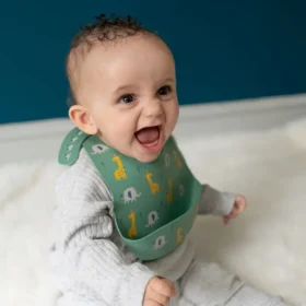 Catch It Silicone Bib Bunnies Pink (Copy)