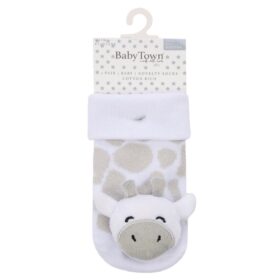 Teddy Socks With Rattle (0-12 Months) (Copy)