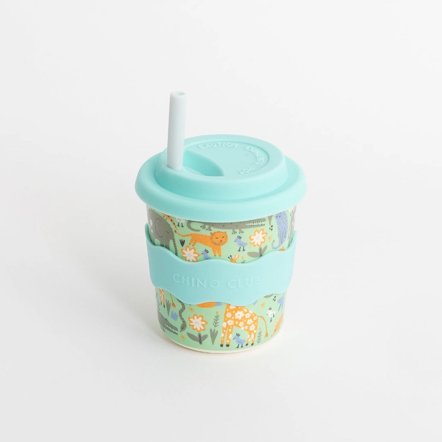 Wild Animal Chino Cup 8oz (Straw Included) Wild Animal Chino Cup 8oz (Straw Included)