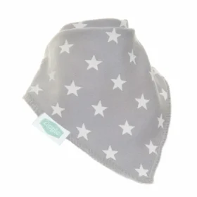 Grey And White Dribble Bib Set