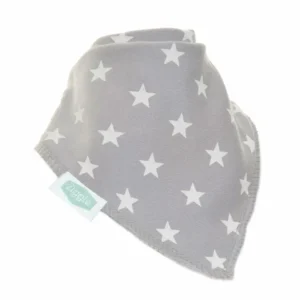 Grey And White Dribble Bib Set