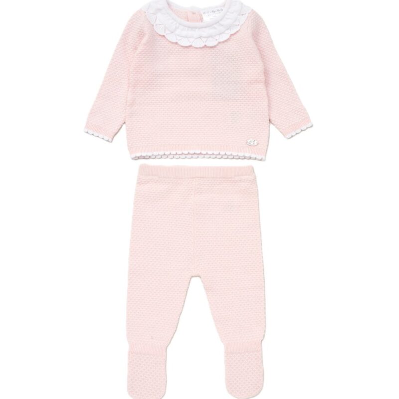 Baby Girls Knitted 2 Piece Outfit (0-12 Months)