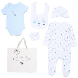 Baby Girls Ribbon 6 Piece Mesh Bag Gift Set (Copy)