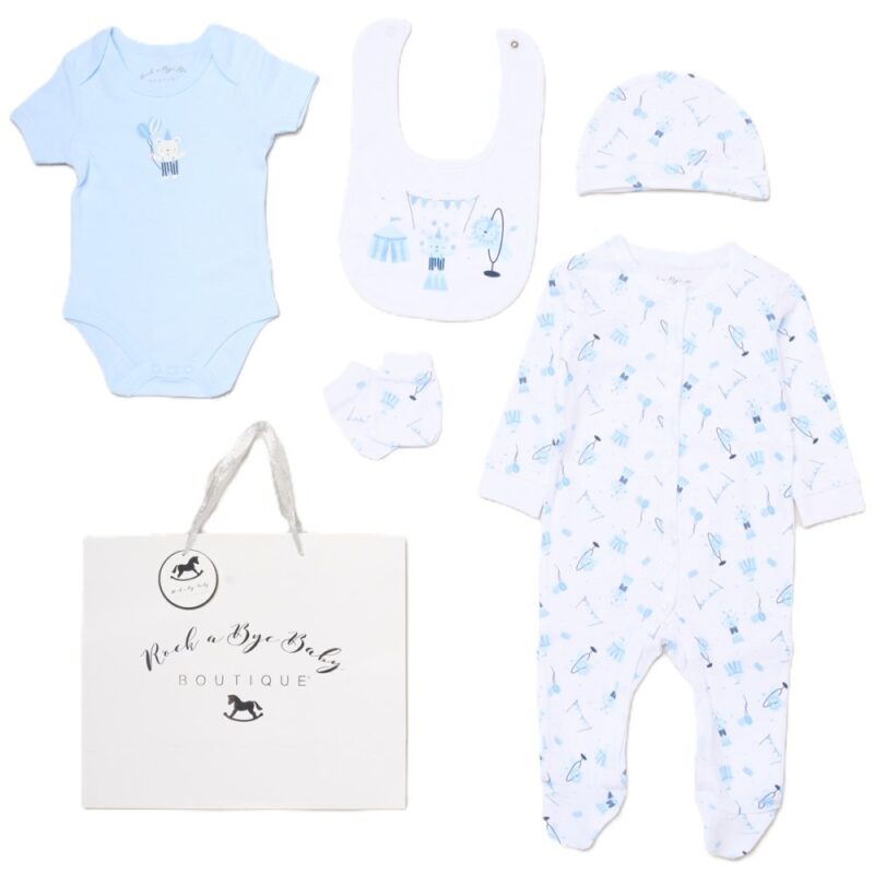 Baby Girls Ribbon 6 Piece Mesh Bag Gift Set (Copy)