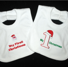 'my 1st Christmas' Bib