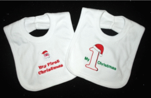 'my 1st Christmas' Bib