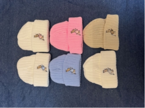 Newborn Taupe Rabbit Beanie