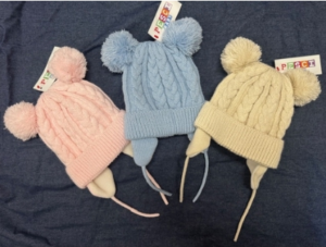 Pink Chunky Fleece Lined Hat