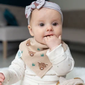 Highland Cow Print Dribble Bib