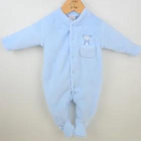 Pex Fluffy Sleepsuit- Blue