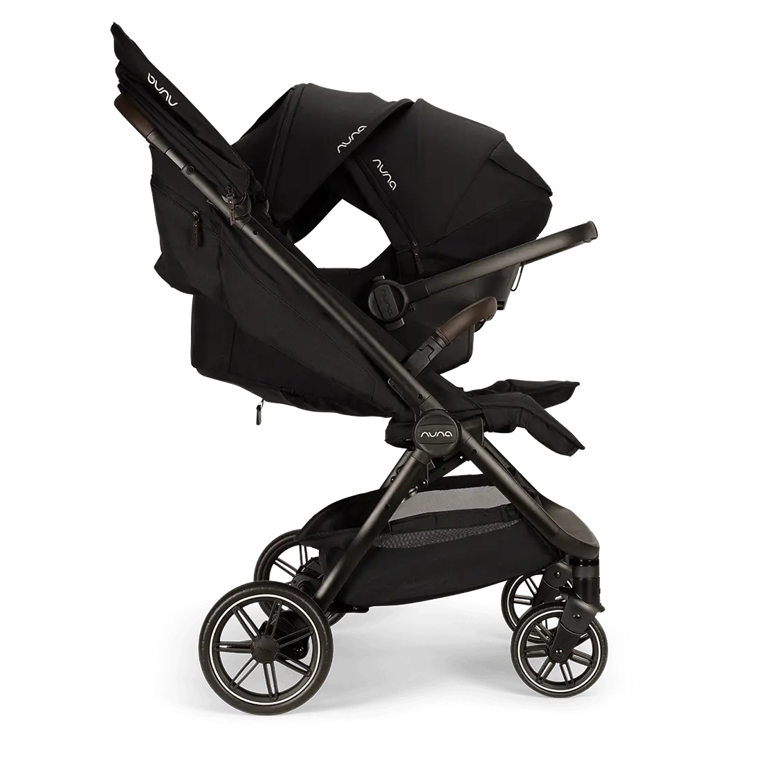 Nuna trvl dubl Side-By-Side stroller – Caviar Nuna trvl dubl Side-By-Side stroller – Caviar