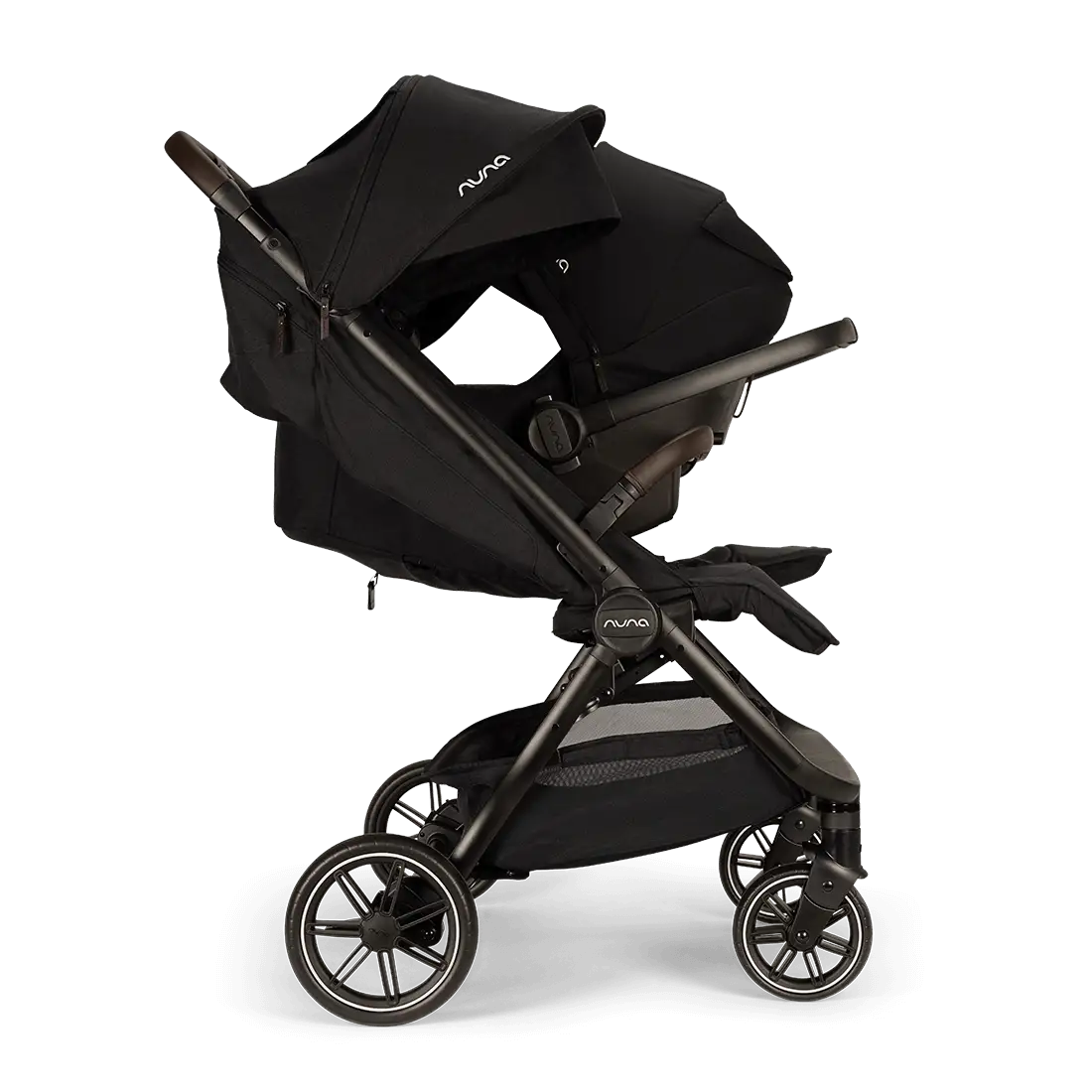 Nuna trvl dubl Side-By-Side stroller – Caviar Nuna trvl dubl Side-By-Side stroller – Caviar