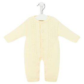 Pink Footless Knitted Coverall- Pink (Copy)