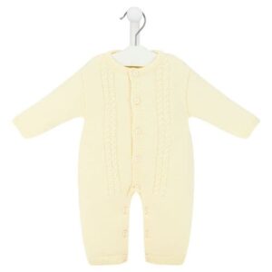 Pink Footless Knitted Coverall- Pink (Copy)