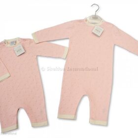 Baby Girls Knitted Bubble Cotton Romper