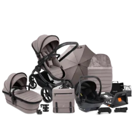 Icandy Peach 7 Pushchair Complete Car Seat Bundle- Porcini