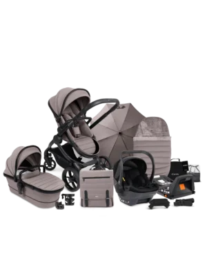 Icandy Peach 7 Pushchair Complete Car Seat Bundle- Porcini