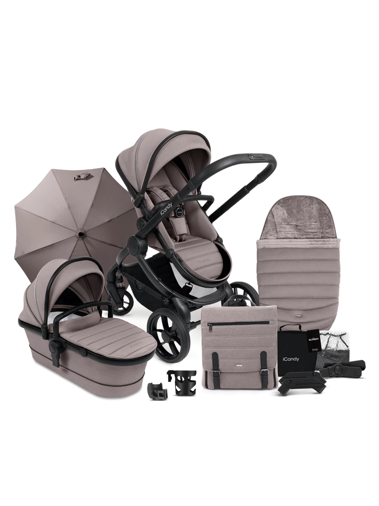 Icandy Peach 7 Pushchair Complete Bundle- Porcini Icandy Peach 7 Pushchair Complete Bundle- Porcini
