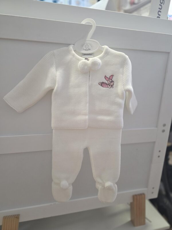 Piglet Pom Suit- White