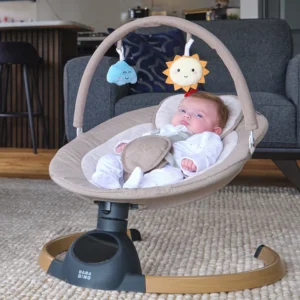 Bababing Hub 2 Electric Baby Swing Chair (Grey/beige)