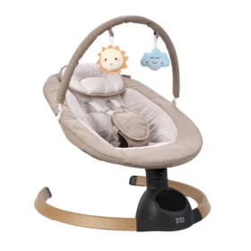 Bababing Hub 2 Electric Baby Swing Chair (Grey/beige)
