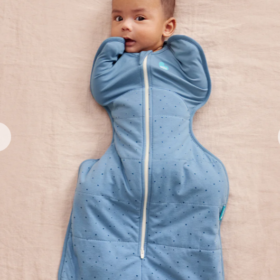 Love To Dream Stage 1 Swaddle Up 2.5t Quilted Stretch- Cotton Pebbles