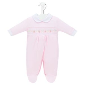 Strawberry Smocked Sleepsuit