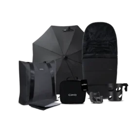 Icandy Core 2 Complete Travel Bundle With Cocoon 360 Car Seat – Black