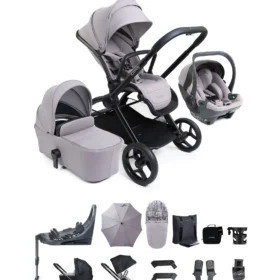 Icandy Core 2 Complete Travel Bundle With Cocoon 360 Car Seat - Black (Copy)