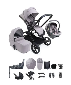 Icandy Core 2 Complete Travel Bundle With Cocoon 360 Car Seat - Black (Copy)