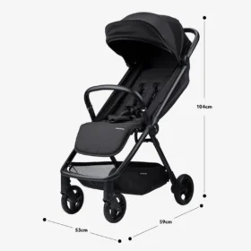 Bababing Auto Fold Compact Stroller – Black