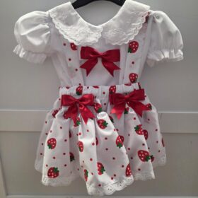 Baby Girls Strawberry Dress Set