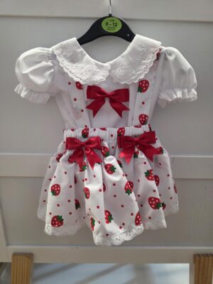 Baby Girls Strawberry Dress Set