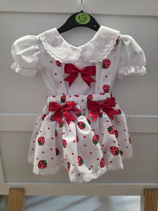 Baby Girls Strawberry Dress Set