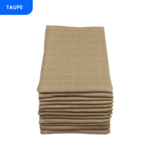 Muslinz 12 Pack Muslin Squares – 70x70cm- Taupe