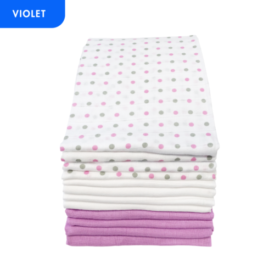 Muslinz 12 Pack Muslin Squares Spot Combo – 70x70cm