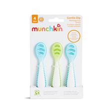 Munchkin Gentle Dip Multistage First Spoons 3pk- Blue/green