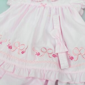 Baby Girls Dress, Pant & Headband Set
