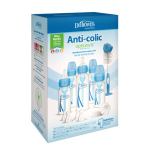 Dr Brown's Anti-Colic Options+ Narrow Neck Blue Baby Bottle Gift Set
