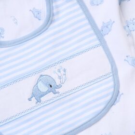 Baby Boys Elephant 6 Piece Mesh Bag Gift Set