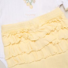 Baby Girls 4pc Ribbed Outfit