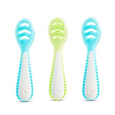 Munchkin Gentle Dip Multistage First Spoons 3pk- Blue/green Munchkin Gentle Dip Multistage First Spoons 3pk- Blue/green