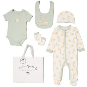 Baby Girls “hello Sweet Girl” 6 Piece Mesh Bag Gift Set (Copy)